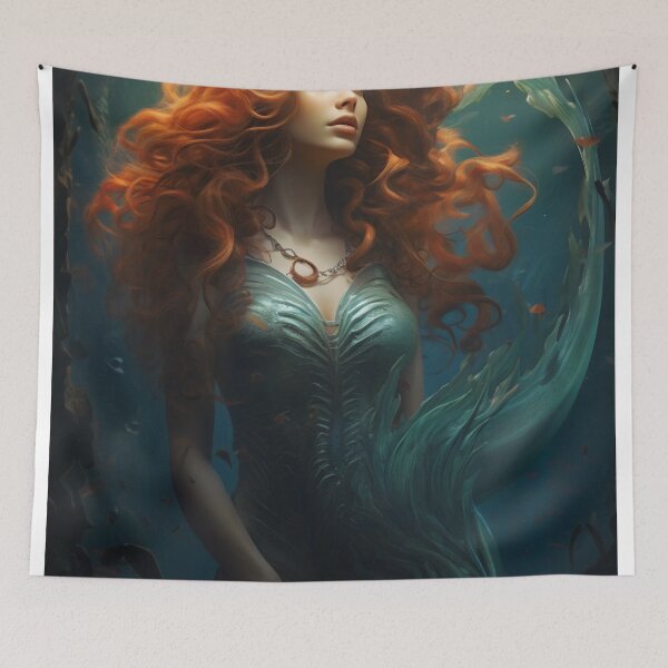 Item preview, Whispers of the Abyss: A Mermaid's Serenade designed and sold by oanaunciuleanu.