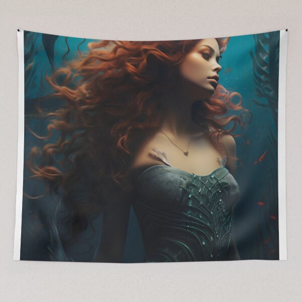 Item preview, Whispers of the Abyss: A Mermaid's Serenade designed and sold by oanaunciuleanu.