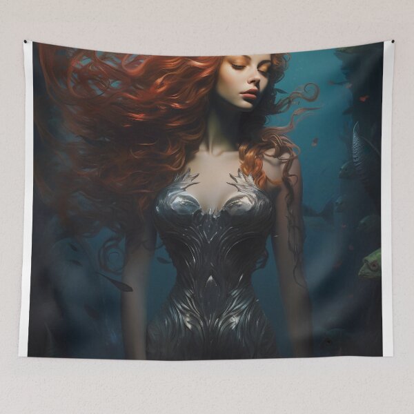 Item preview, Whispers of the Abyss: A Mermaid's Serenade designed and sold by oanaunciuleanu.