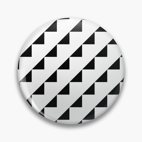 Item preview, Black and White Rows, Lines of Triangles, a Simple Zigzag Pattern, Gift for Trendsetters designed and sold by PenguinForests.