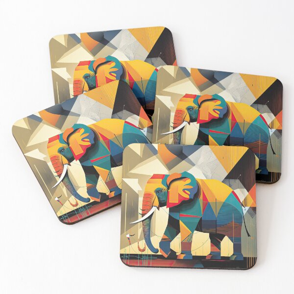 Item preview, Explore Simplistic & Minimalistic African Elephant Art designed and sold by ArtificialGenes.