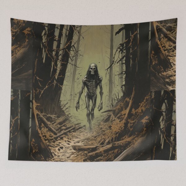Item preview, Eerie Zombie Wanderer: A 70s Horror Journey designed and sold by Piotrek0001.