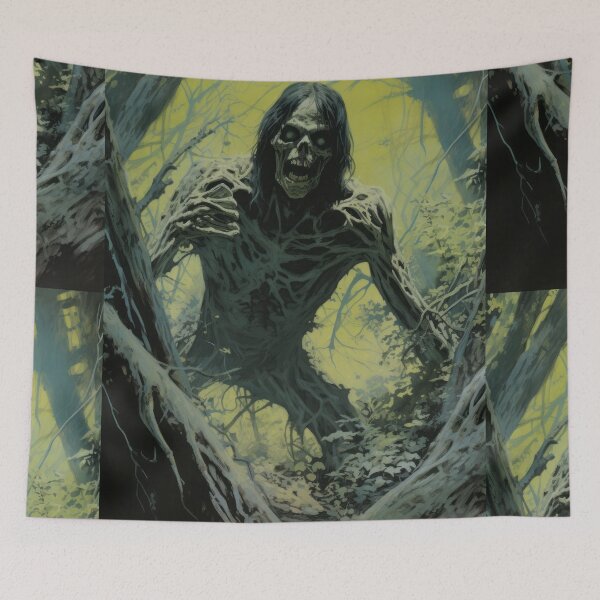 Item preview, Eerie Zombie Wanderer: A 70s Horror Journey designed and sold by Piotrek0001.