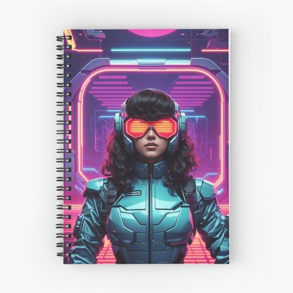 Item preview, RetroFusion: AI-Generated Prints – Where 80s Sci-Fi Nostalgia Meets Futuristic Artistry designed and sold by luminamatrixart.