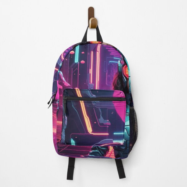 Item preview, RetroFusion: AI-Generated Prints – Where 80s Sci-Fi Nostalgia Meets Futuristic Artistry designed and sold by luminamatrixart.