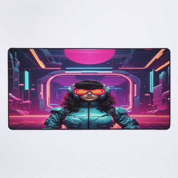 Item preview, RetroFusion: AI-Generated Prints – Where 80s Sci-Fi Nostalgia Meets Futuristic Artistry designed and sold by luminamatrixart.