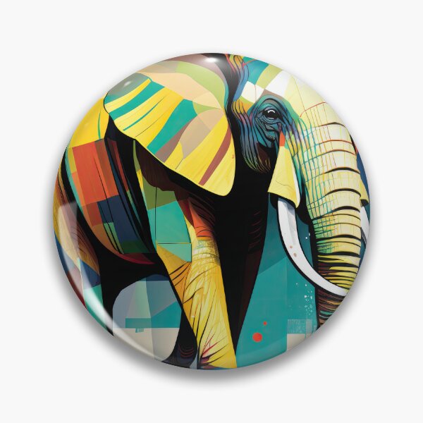 Item preview, Explore Simplistic & Minimalistic African Elephant Art designed and sold by ArtificialGenes.