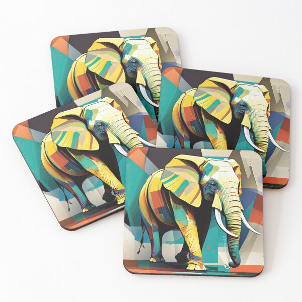 Item preview, Explore Simplistic & Minimalistic African Elephant Art designed and sold by ArtificialGenes.
