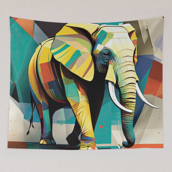 Item preview, Explore Simplistic & Minimalistic African Elephant Art designed and sold by ArtificialGenes.