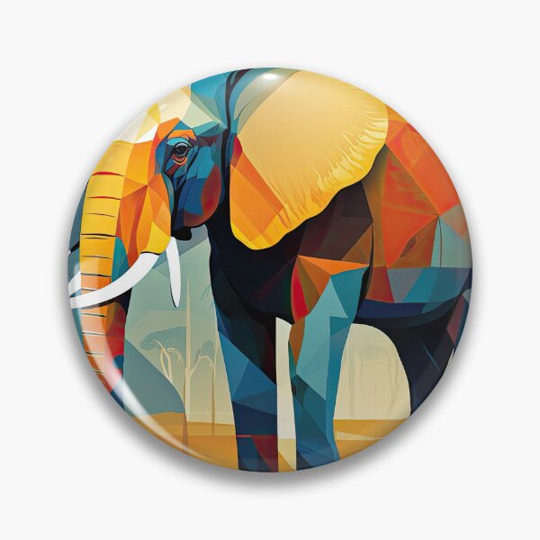 Item preview, Explore Simplistic & Minimalistic African Elephant Art designed and sold by ArtificialGenes.