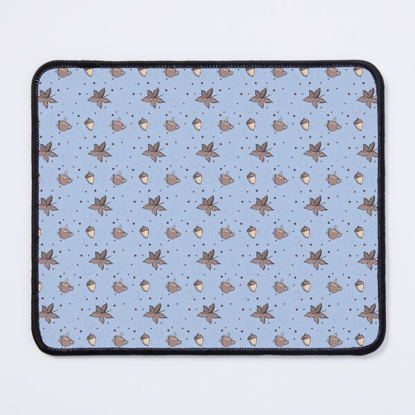 Item preview, Fall Icons Pattern Powder blue designed and sold by RedRubi.