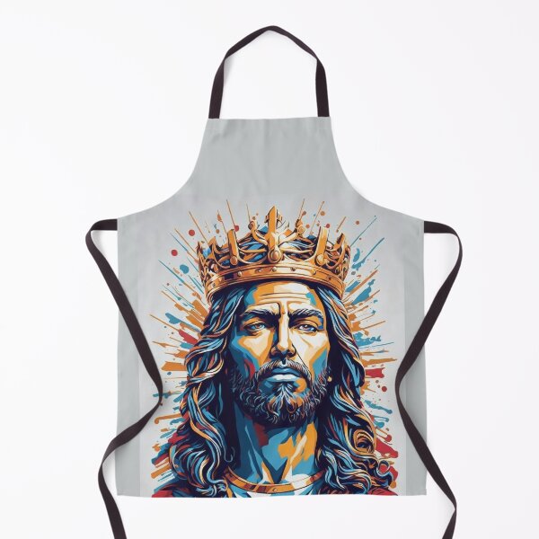Artikelvorschau, König Jesus Christus göttliche bunte Krone - abstrakter Illustrationsstil entworfen und verkauft von DigitalEmporio.