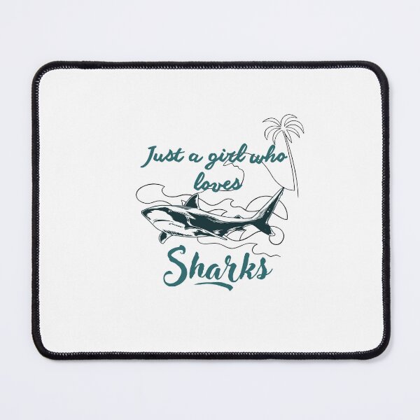 Item preview, Just a girl who loves sharks designed and sold by Lmbr-shop.