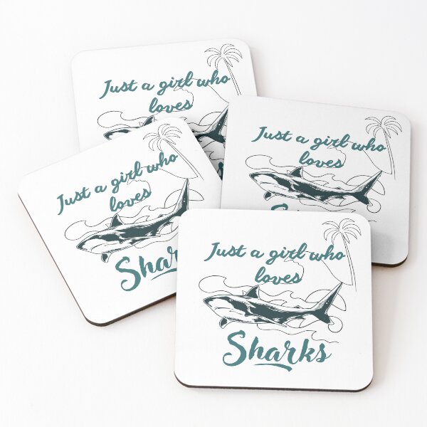 Item preview, Just a girl who loves sharks designed and sold by Lmbr-shop.