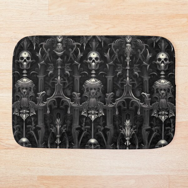 Item preview, Dark gothic skull pattern designed and sold by SpookyBat.