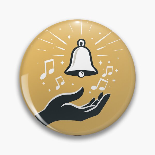 Item preview, Hand Bell Icon Logo for handbell ringers designed and sold by SubtleSplit.