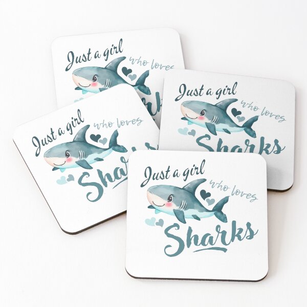 Item preview, Just a girl who loves sharks designed and sold by Lmbr-shop.
