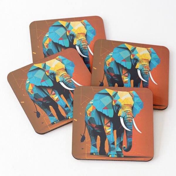 Item preview, Explore Simplistic & Minimalistic African Elephant Art designed and sold by ArtificialGenes.