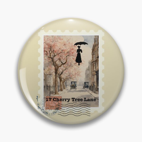 Item preview, Mary Poppins Number 17 Cherry Tree Lane London Stamp designed and sold by stargazerhill.
