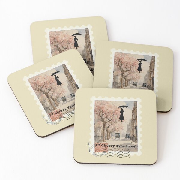 Item preview, Mary Poppins Number 17 Cherry Tree Lane London Stamp designed and sold by stargazerhill.