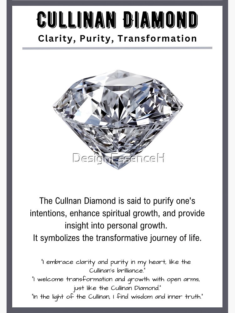 "Diamond Meaning Arts Cullinan Diamond" Sticker for Sale by