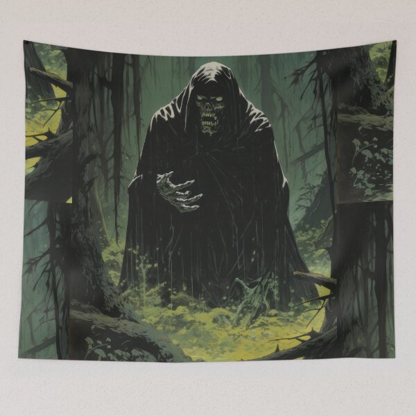 Item preview, Eerie Zombie Wanderer: A 70s Horror Journey designed and sold by Piotrek0001.