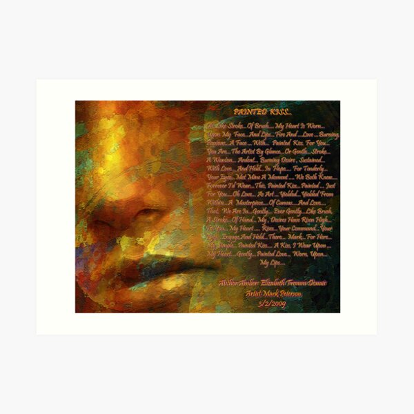 PAINTED KISS... Art Print