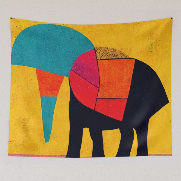 Item preview, Explore Simplistic & Minimalistic African Elephant Art designed and sold by ArtificialGenes.
