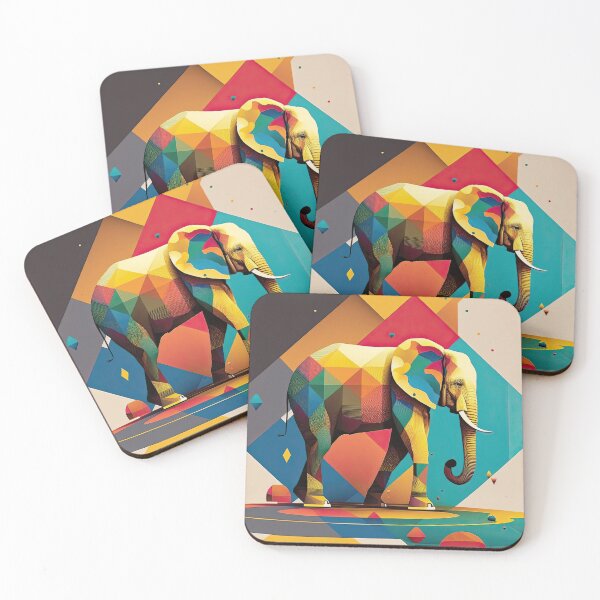Item preview, Explore Simplistic & Minimalistic African Elephant Art designed and sold by ArtificialGenes.