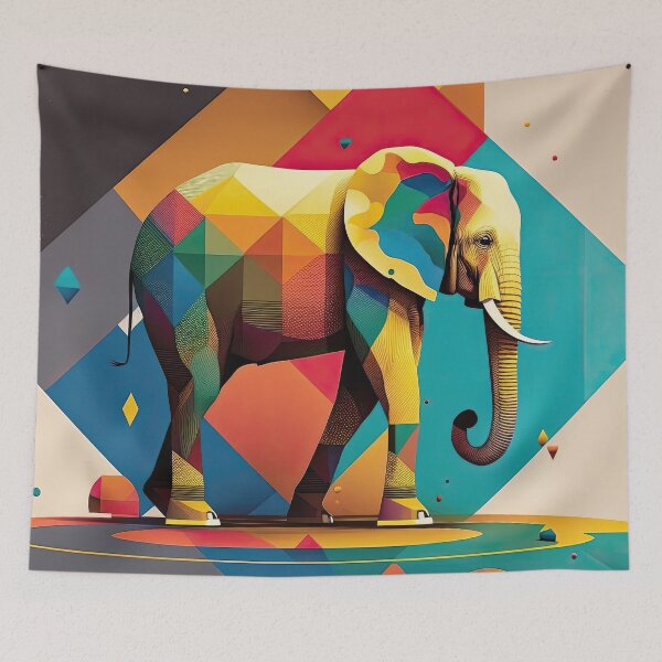 Item preview, Explore Simplistic & Minimalistic African Elephant Art designed and sold by ArtificialGenes.