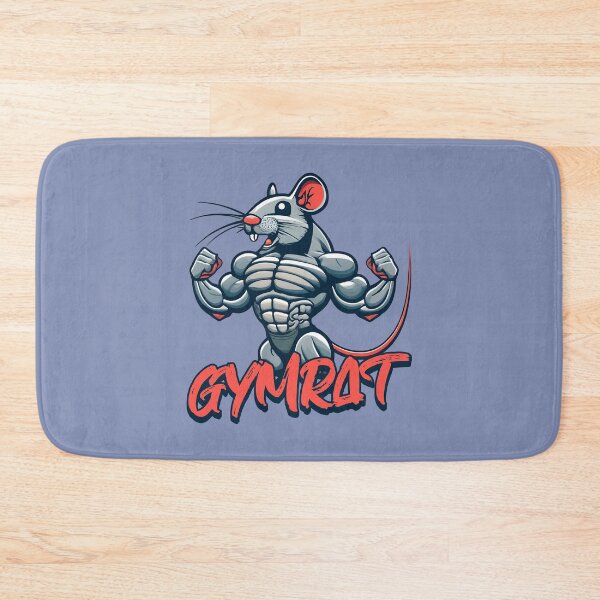 Item preview,  Gymrat! Funny Muscular Rat Cartoon designed and sold by PMCreative.