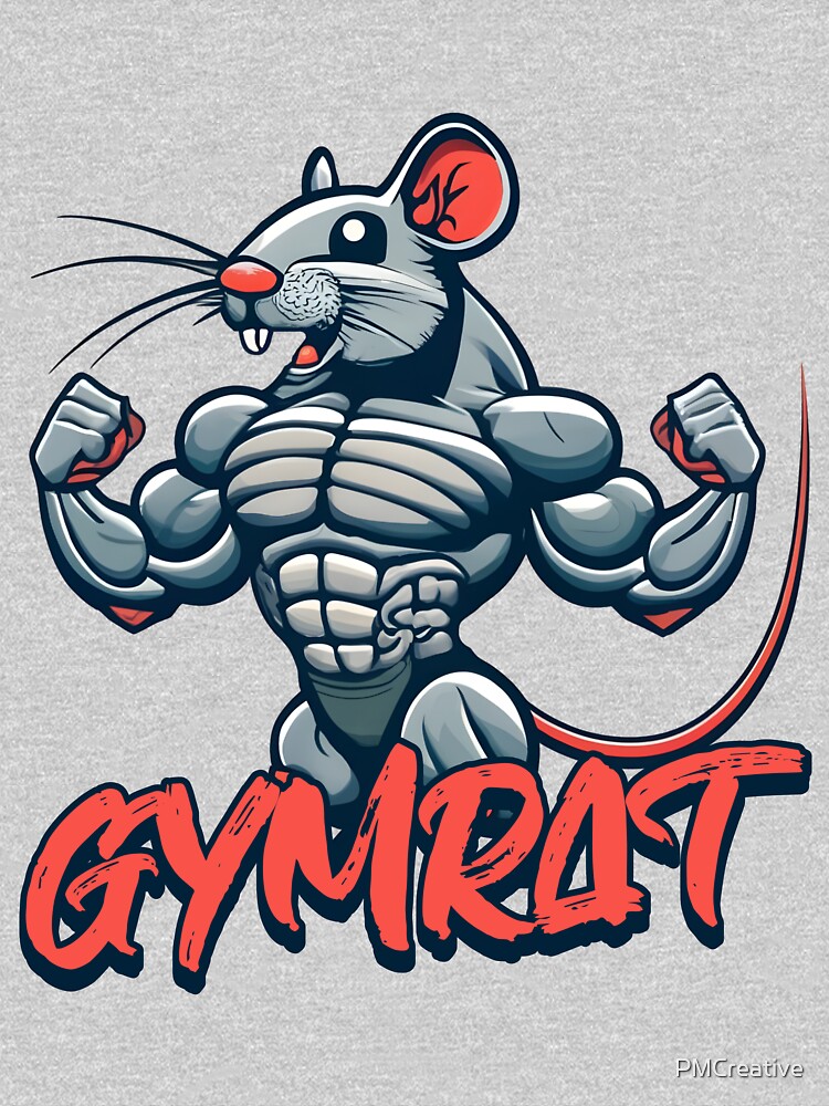 Gym Rat - Camiseta de ratas musculares musculares, animales, enfermedad y  ratas