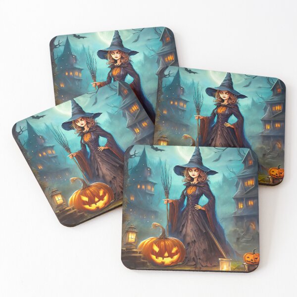 Item preview, Halloween Scene - Witch designed and sold by ArtFactoryAI.