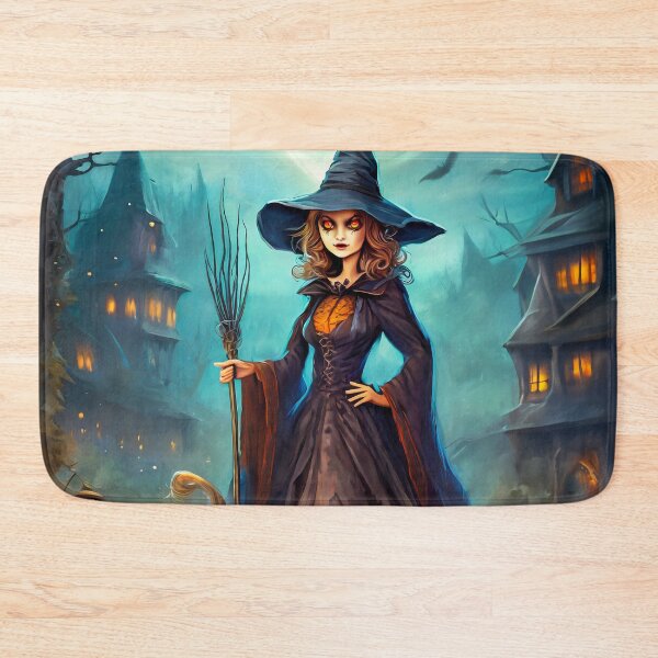 Item preview, Halloween Scene - Witch designed and sold by ArtFactoryAI.