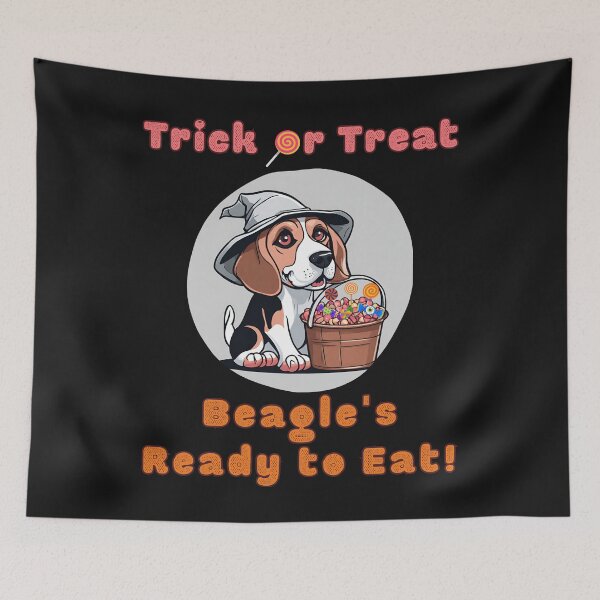 Item preview, Trick or Treat, Beagle's Ready to Eat! Halloween Beagle Dog designed and sold by InnerGrow.