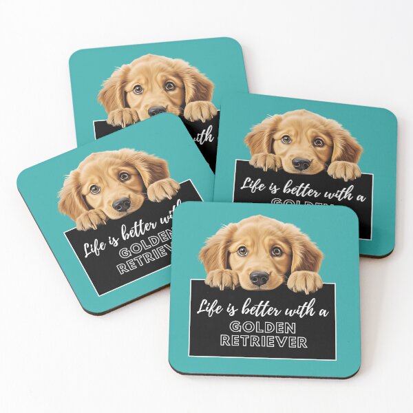 Item preview, Golden Retriver, Life is better with a Golden Retriver designed and sold by whiteraven-shop.
