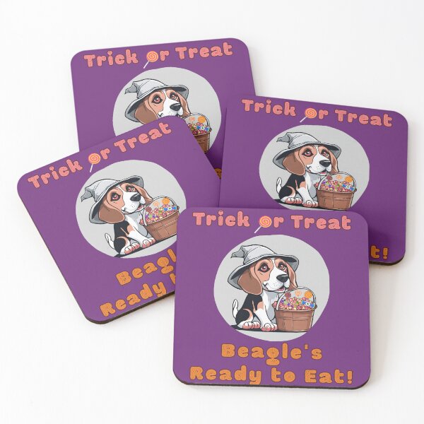 Item preview, Trick or Treat, Beagle's Ready to Eat! Halloween Beagle Dog designed and sold by InnerGrow.