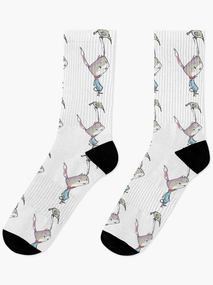 Thumbnail 1 of 5, Socks, Bunny Bird - Retro Rabbit designed and sold by Rickybrook.