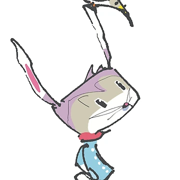 Artwork thumbnail, Bunny Bird - Retro Rabbit by Rickybrook