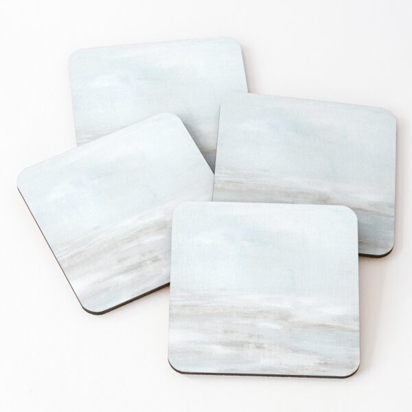 Item preview, Surf - Calming Abstract Painting, Water Art Print, Peaceful Blue Gray Grey designed and sold by nlsdesignllc.