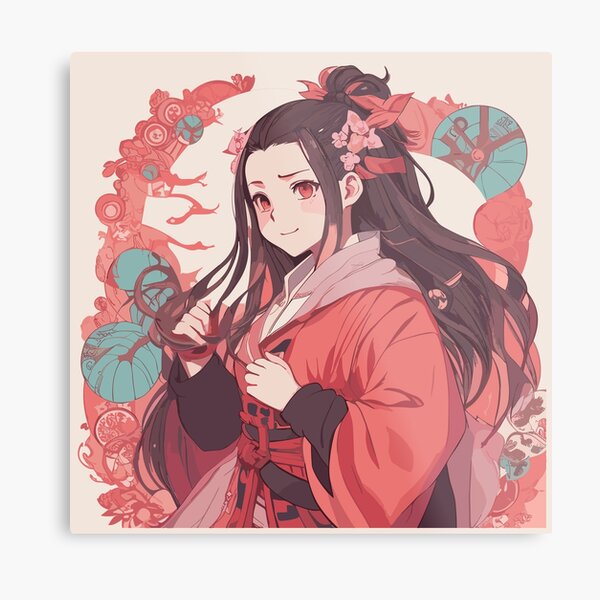 Nezuko Kamado Oni Kimetsu no Yaiba Art Print by Simplu Project