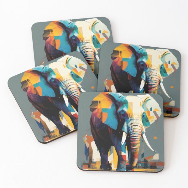 Item preview, Explore Simplistic & Minimalistic African Elephant Art designed and sold by ArtificialGenes.