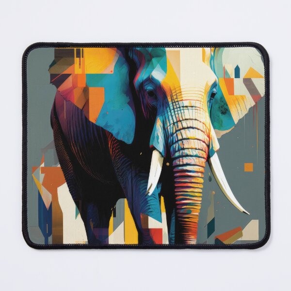 Item preview, Explore Simplistic & Minimalistic African Elephant Art designed and sold by ArtificialGenes.