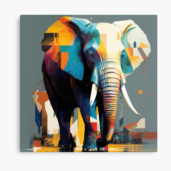 Item preview, Explore Simplistic & Minimalistic African Elephant Art designed and sold by ArtificialGenes.