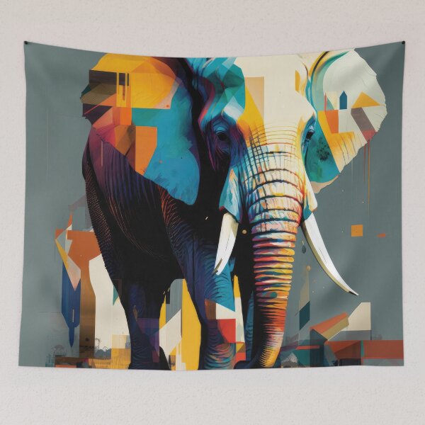 Item preview, Explore Simplistic & Minimalistic African Elephant Art designed and sold by ArtificialGenes.