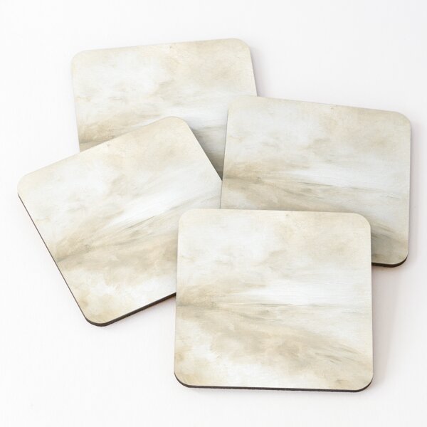 Item preview, Glimmer - Neutral Modern Abstract Painting, Earth Tone Abstract Soft Landscape designed and sold by nlsdesignllc.
