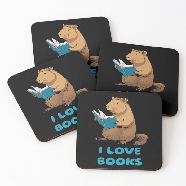 Item preview, Capybara Loving Books designed and sold by twisted-dot.