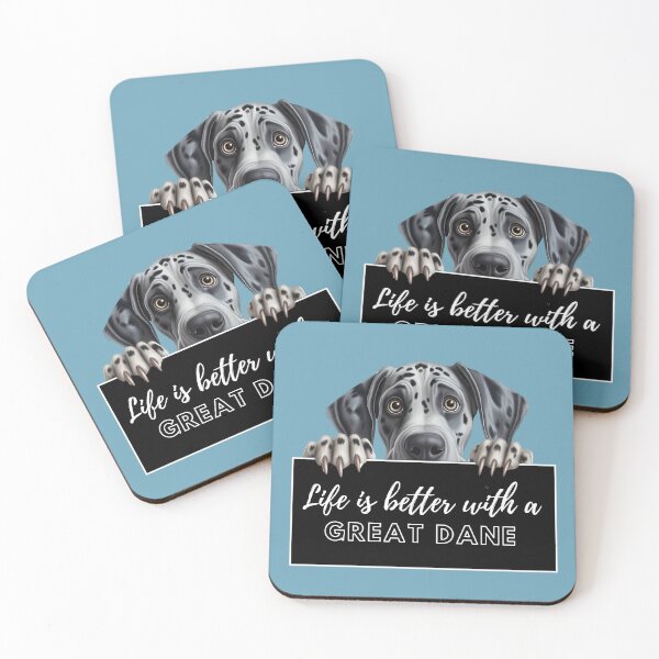Item preview, Great Dane, Life is better with a Great Dane designed and sold by whiteraven-shop.