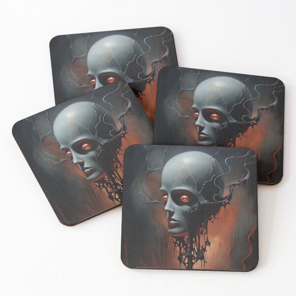 Item preview, Obsidian Dreams: Surreal Face in the Abyss designed and sold by Mullet Monkey.