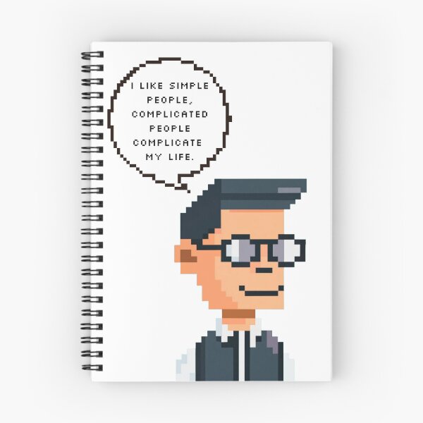 Item preview, I like simple people, complicated people complicate my life | Pixel Style designed and sold by CircinusStore.